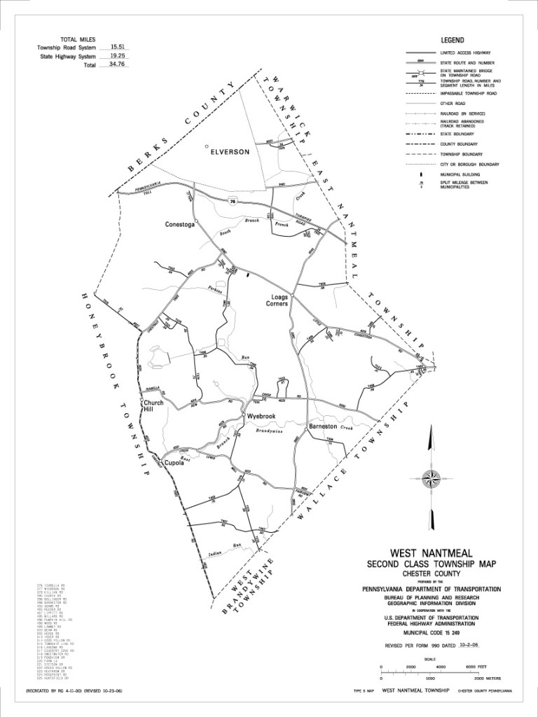 Township Map West Nantmeal Township Historical Commission